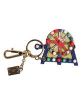 Dolce & Gabbana Multicolor Gold Tone Carretto Keychain Keyring -   -  Dolce & Gabbana.